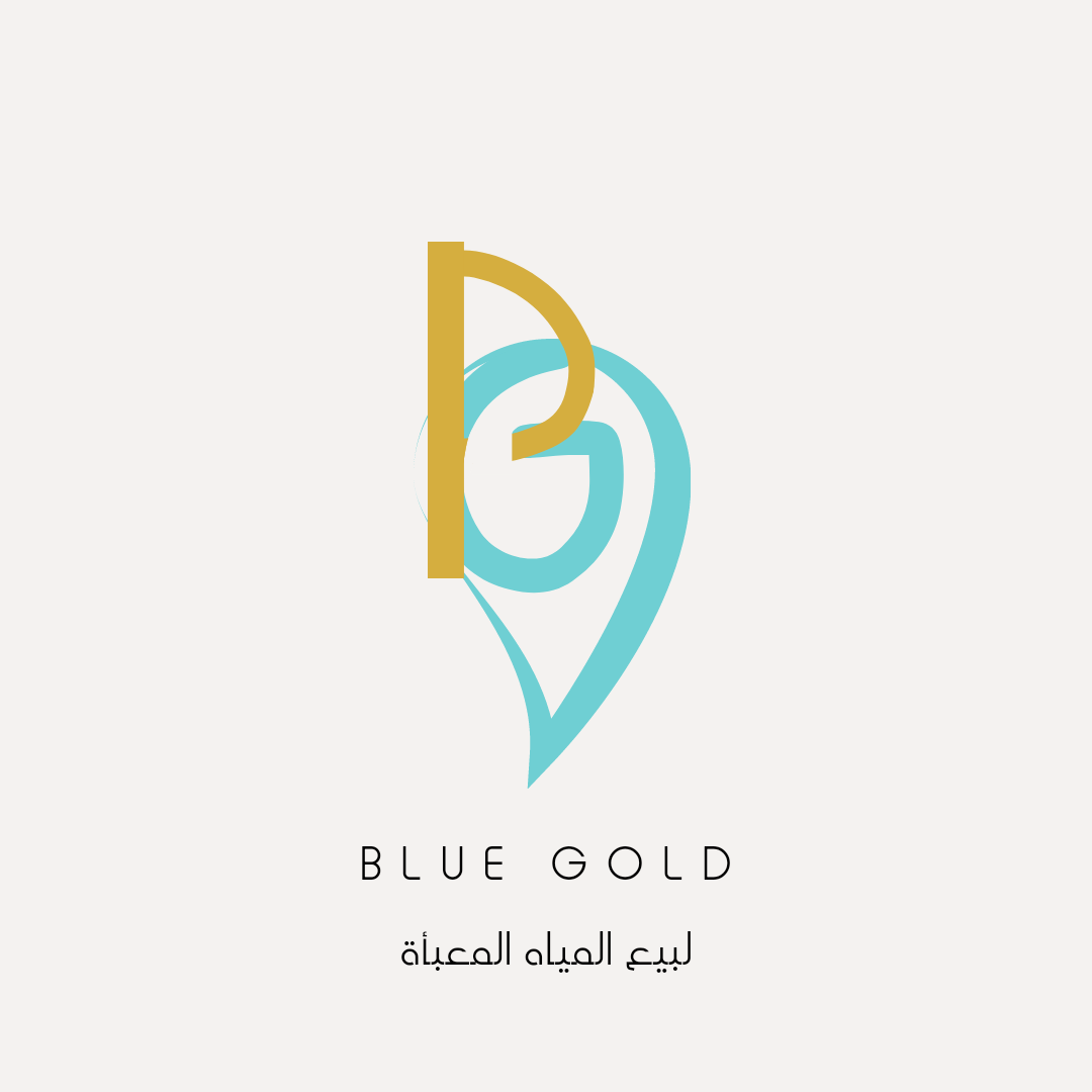 شعار بلو قولد لبيع المياه المعبأة